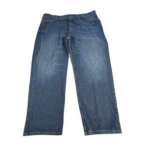 Levis 550 Mens Relaxed Fit 46x30 Jeans Blue Denim Zip Fly Straight Leg EUC